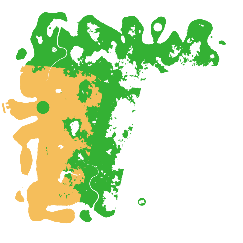 Biome Rust Map: Procedural Map, Size: 5000, Seed: 399248243