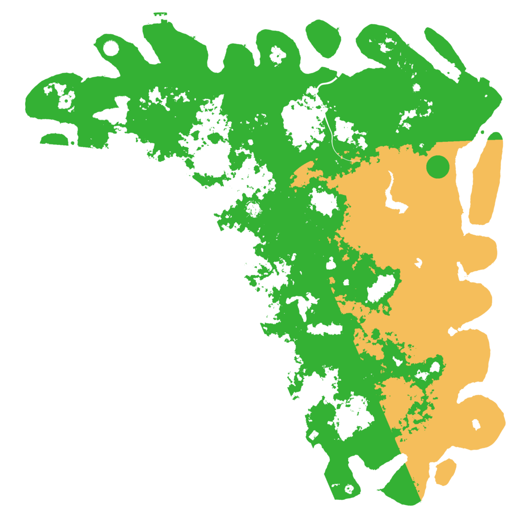 Biome Rust Map: Procedural Map, Size: 6000, Seed: 1215088200