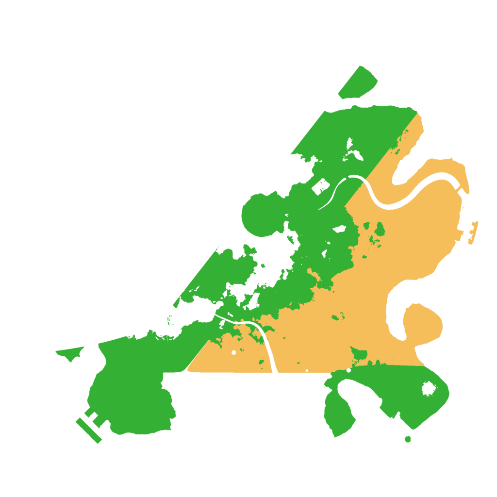 Biome Rust Map: Procedural Map, Size: 3200, Seed: 18340649