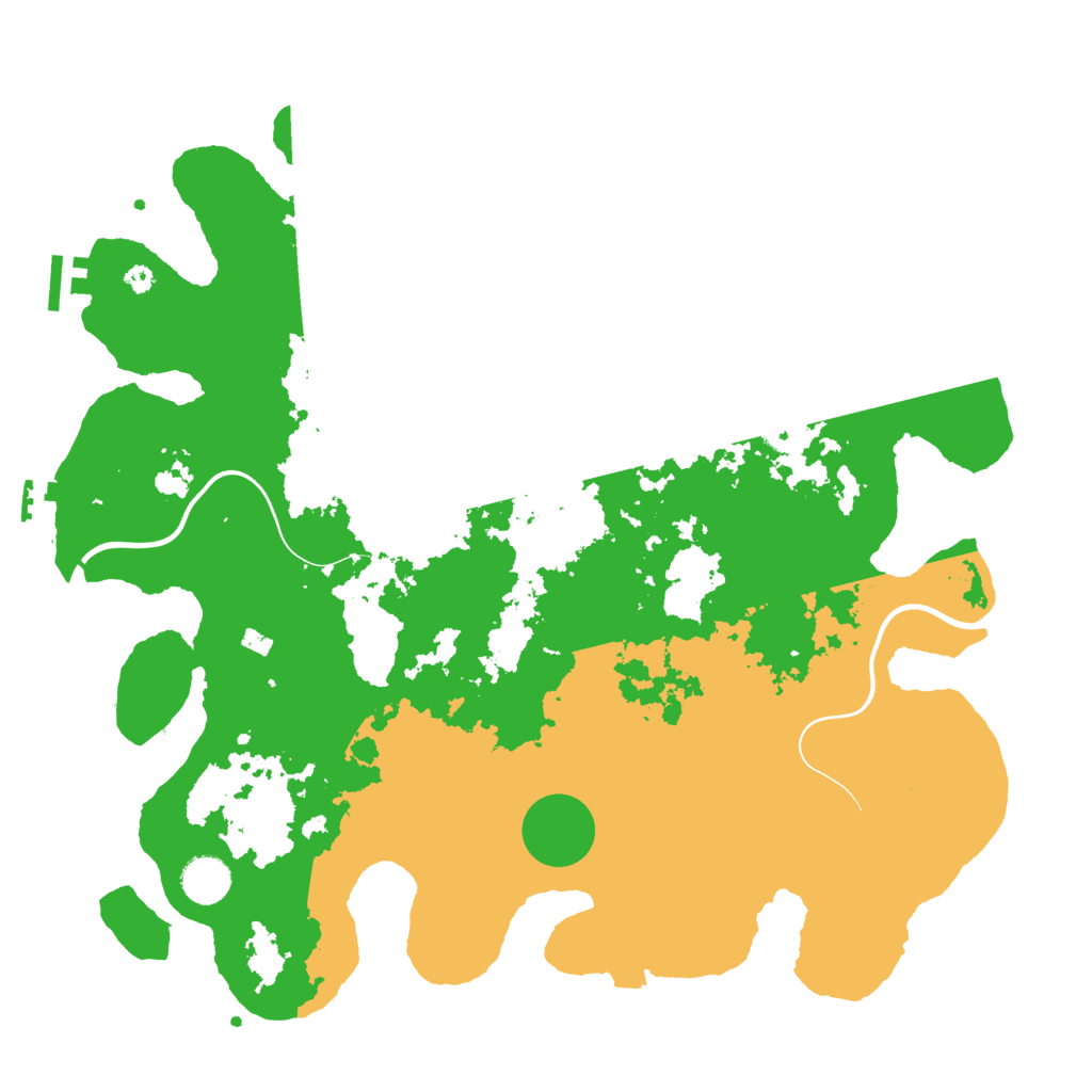 Biome Rust Map: Procedural Map, Size: 3957, Seed: 1