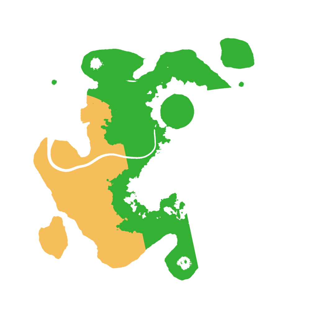 Biome Rust Map: Procedural Map, Size: 2500, Seed: 325787734