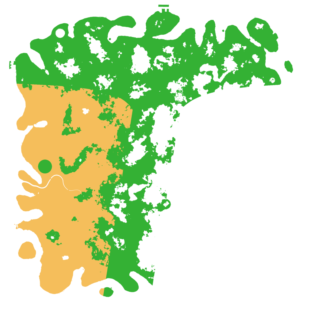 Biome Rust Map: Procedural Map, Size: 6000, Seed: 1127534566