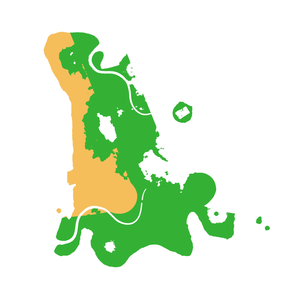 Biome Rust Map: Procedural Map, Size: 2500, Seed: 8534672