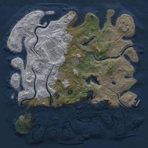 Thumbnail Rust Map: Procedural Map, Size: 4250, Seed: 1336581656, 14 Monuments