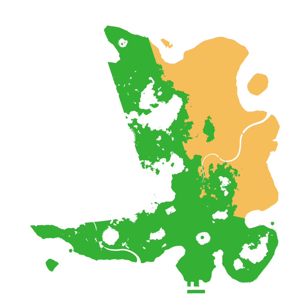Biome Rust Map: Procedural Map, Size: 3500, Seed: 2000789235