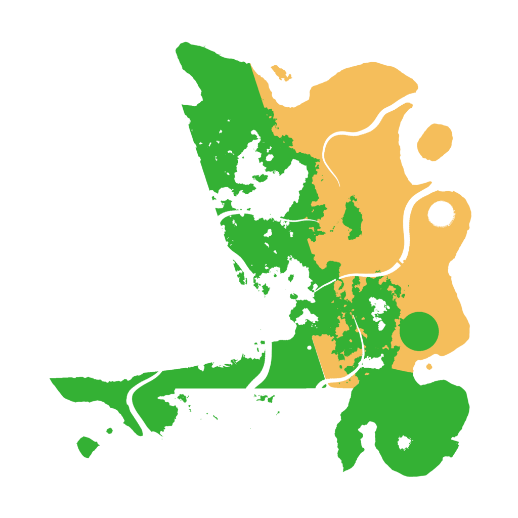 Biome Rust Map: Procedural Map, Size: 3500, Seed: 2000789235