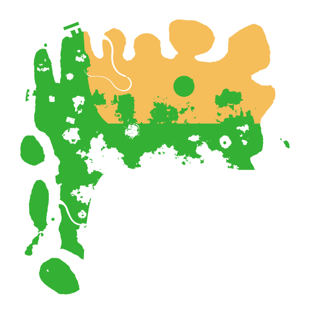 Biome Rust Map: Procedural Map, Size: 3900, Seed: 76756