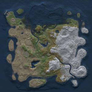 Thumbnail Rust Map: Procedural Map, Size: 4000, Seed: 19042025, 14 Monuments