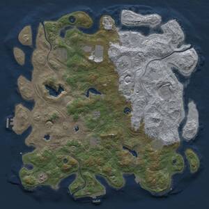 Thumbnail Rust Map: Procedural Map, Size: 4500, Seed: 1480049054, 15 Monuments