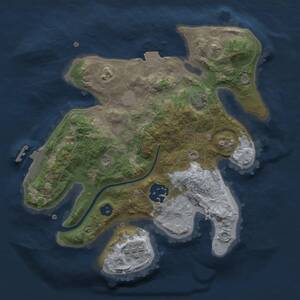 Thumbnail Rust Map: Procedural Map, Size: 2400, Seed: 894, 6 Monuments