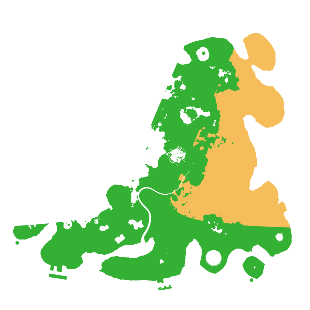 Biome Rust Map: Procedural Map, Size: 3500, Seed: 611370