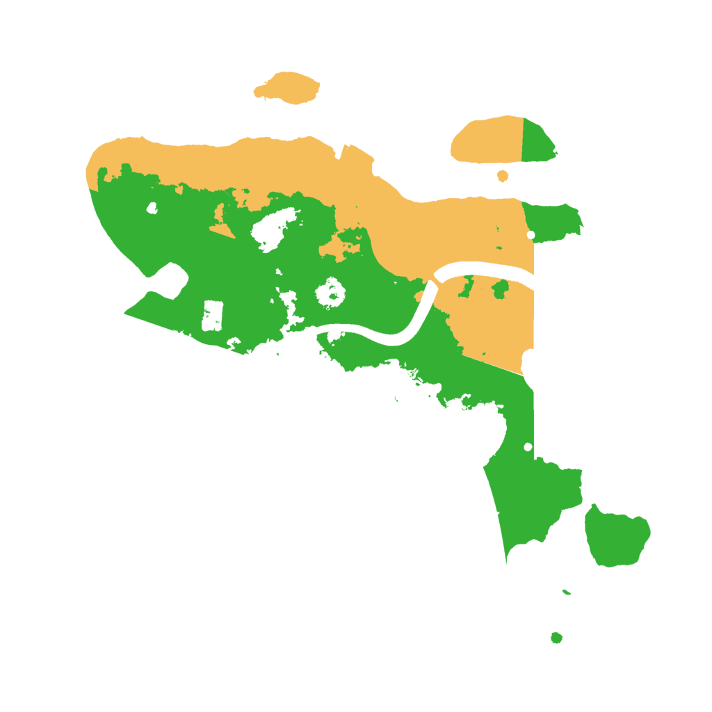 Biome Rust Map: Procedural Map, Size: 2500, Seed: 196115267