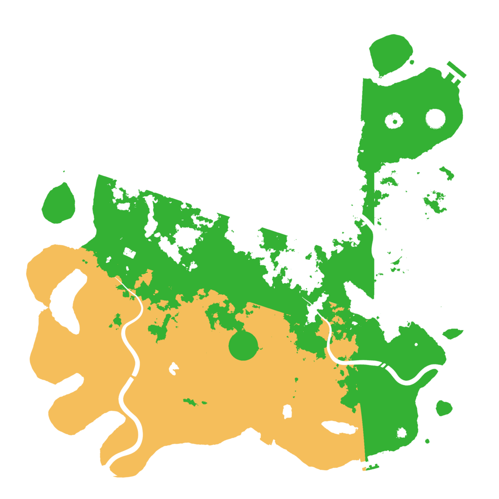 Biome Rust Map: Procedural Map, Size: 4500, Seed: 1343990922