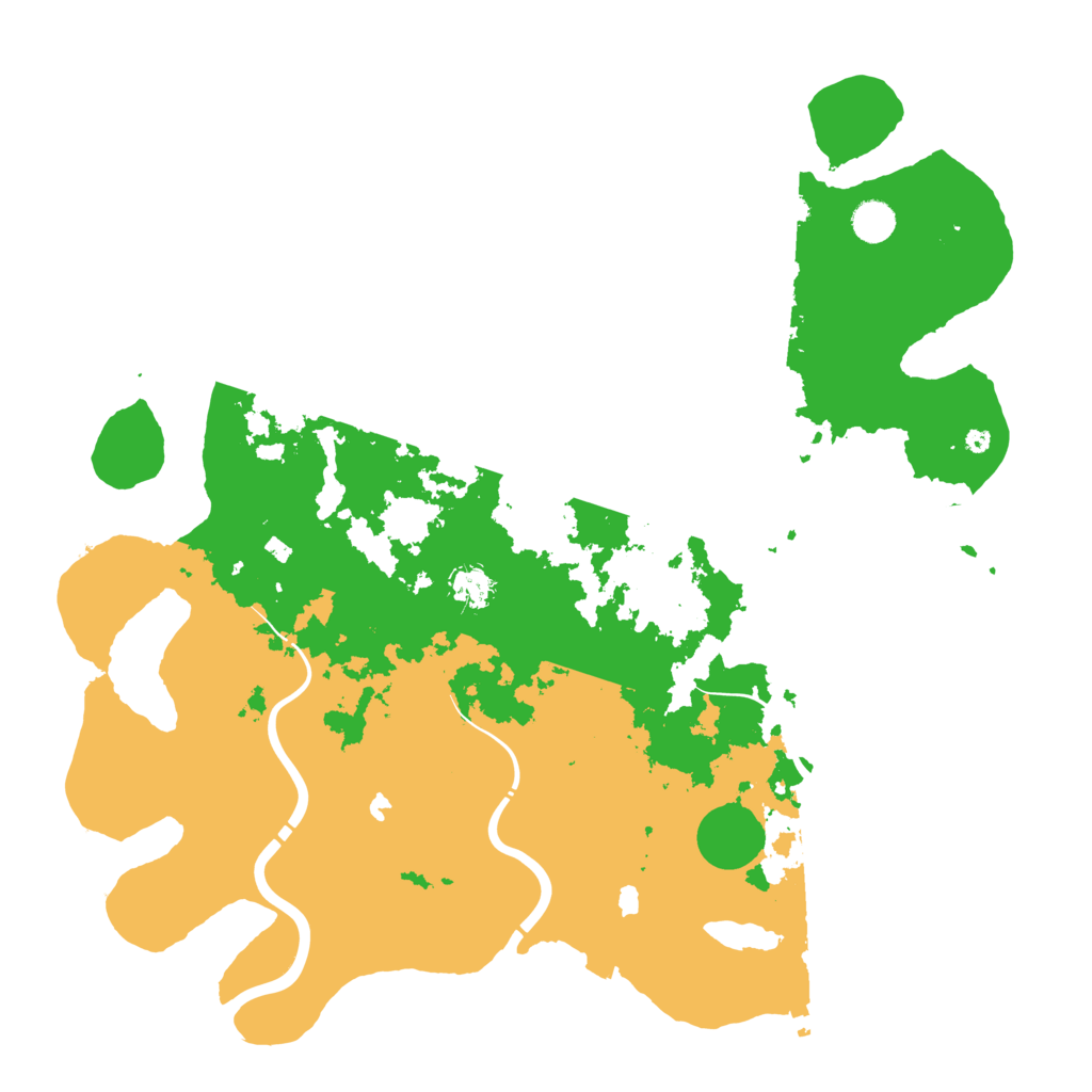 Biome Rust Map: Procedural Map, Size: 4500, Seed: 1343990922