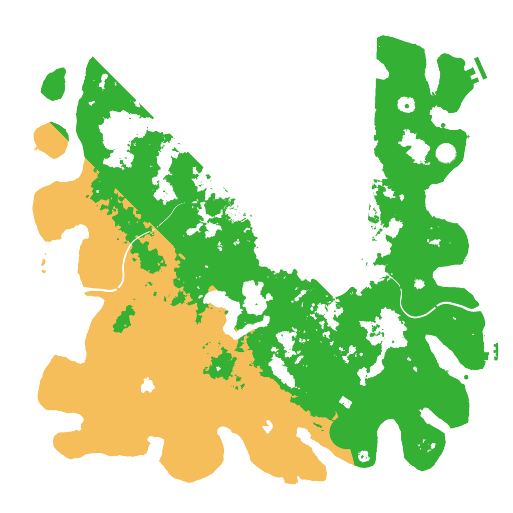 Biome Rust Map: Procedural Map, Size: 4500, Seed: 11452