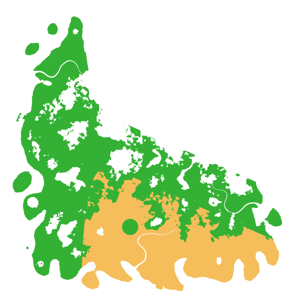 Biome Rust Map: Procedural Map, Size: 5000, Seed: 121838037