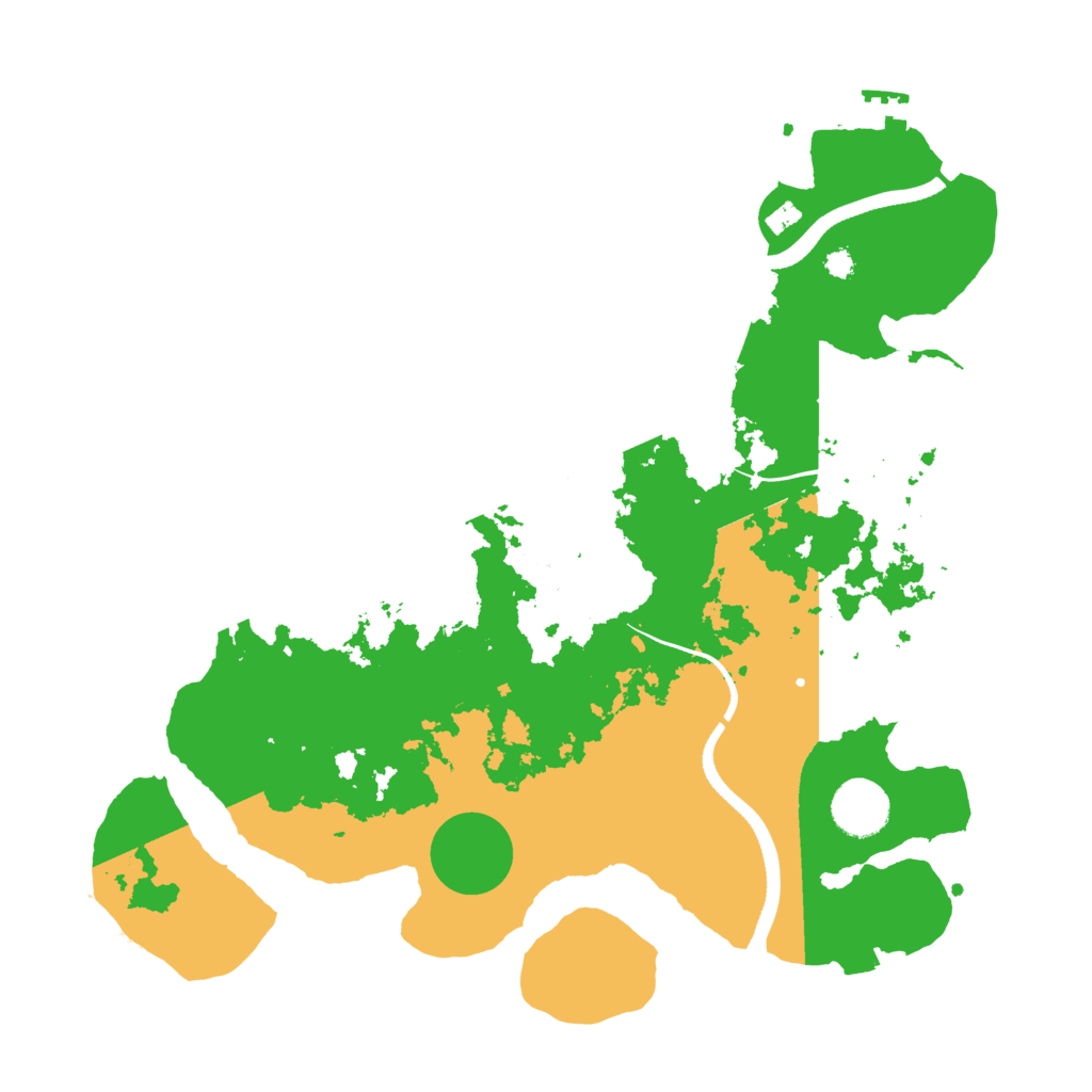 Biome Rust Map: Procedural Map, Size: 3500, Seed: 500040