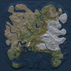 Thumbnail Rust Map: Procedural Map, Size: 4250, Seed: 1739351118, 16 Monuments