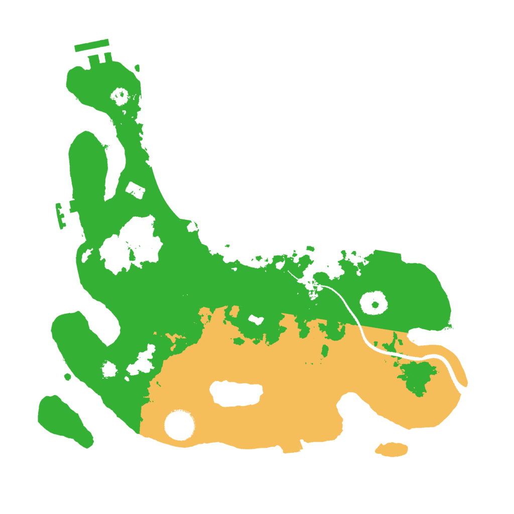 Biome Rust Map: Procedural Map, Size: 3000, Seed: 10524