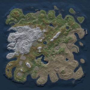 Thumbnail Rust Map: Procedural Map, Size: 4250, Seed: 829399290, 14 Monuments