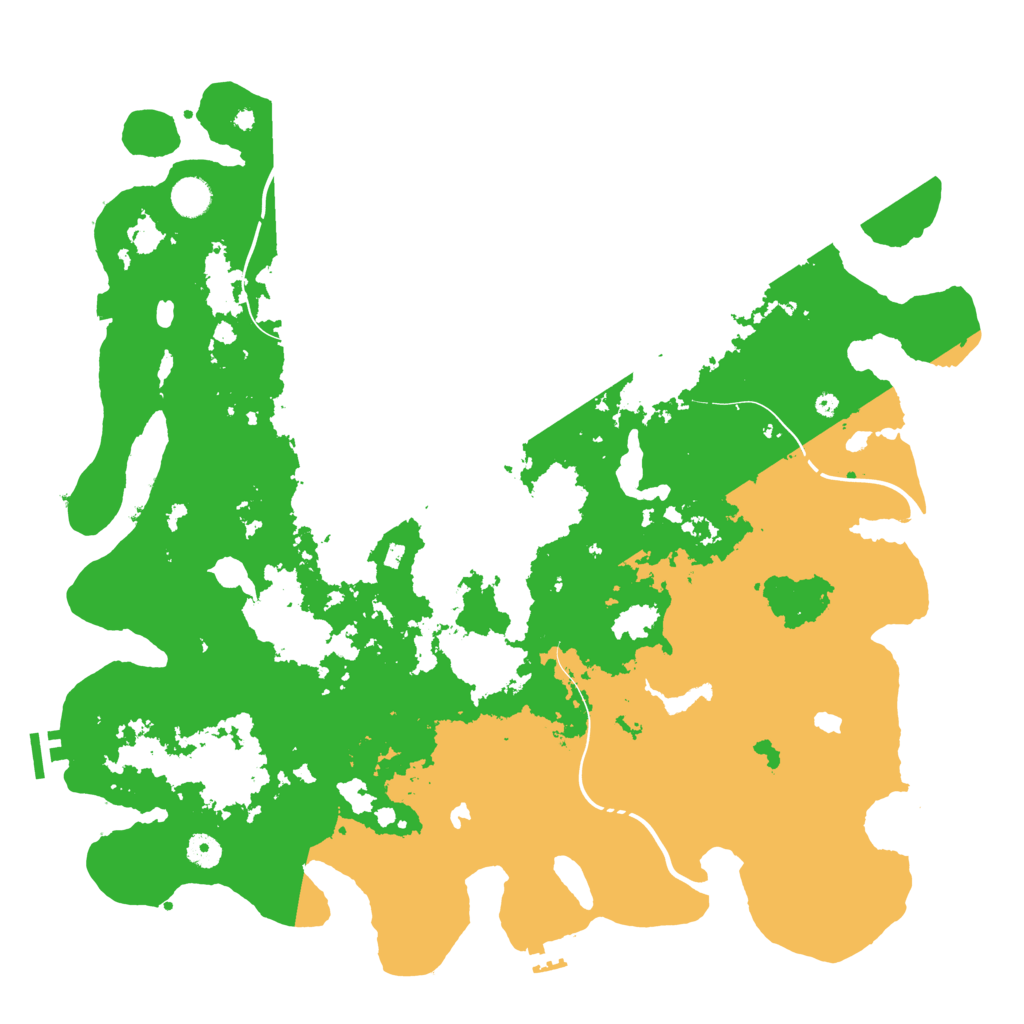 Biome Rust Map: Procedural Map, Size: 4500, Seed: 2011910455
