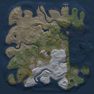 Thumbnail Rust Map: Procedural Map, Size: 4250, Seed: 4815269, 16 Monuments