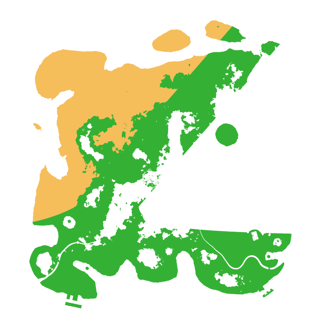 Biome Rust Map: Procedural Map, Size: 3900, Seed: 58568