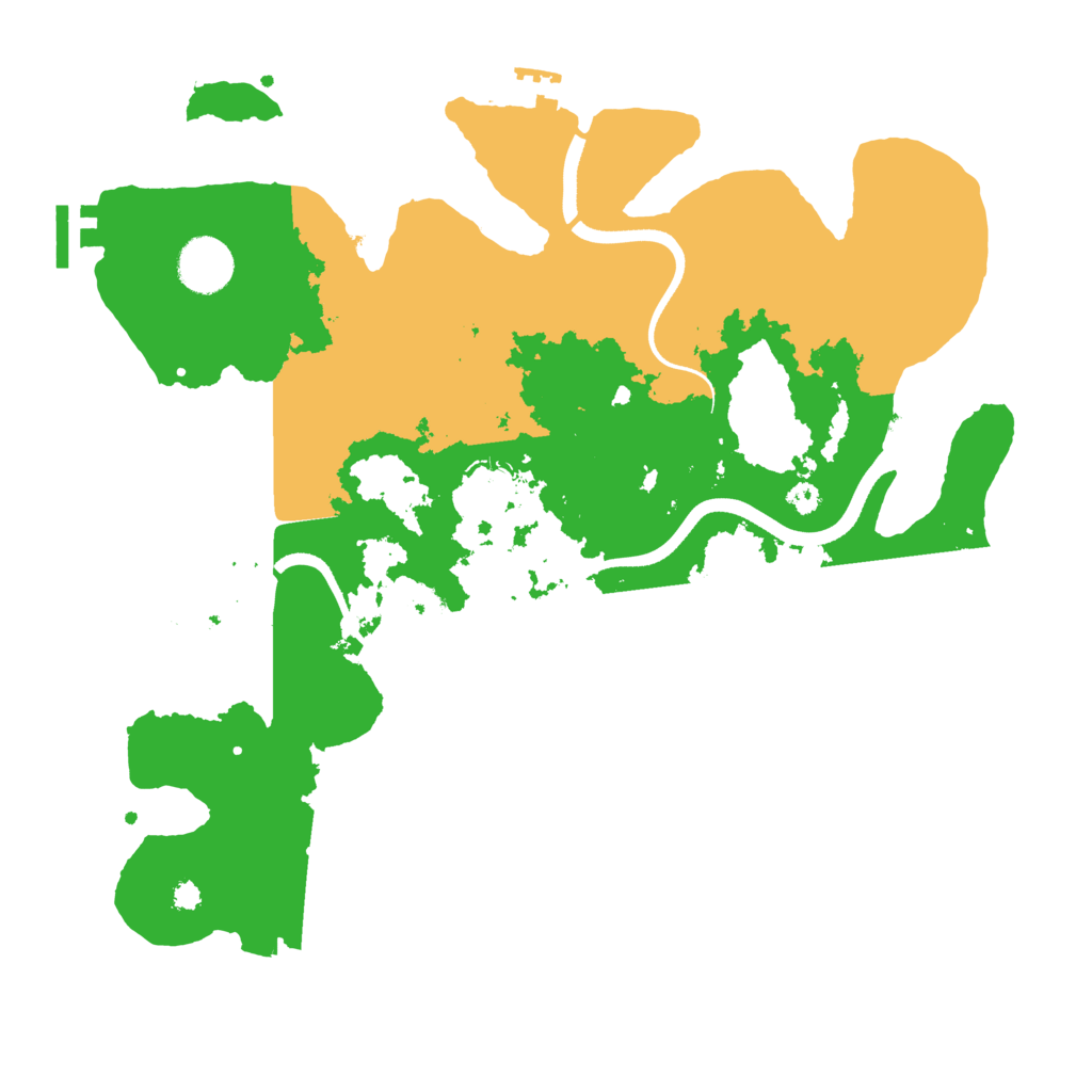 Biome Rust Map: Procedural Map, Size: 3500, Seed: 46957541