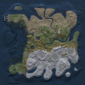 Thumbnail Rust Map: Procedural Map, Size: 3500, Seed: 46957541, 14 Monuments