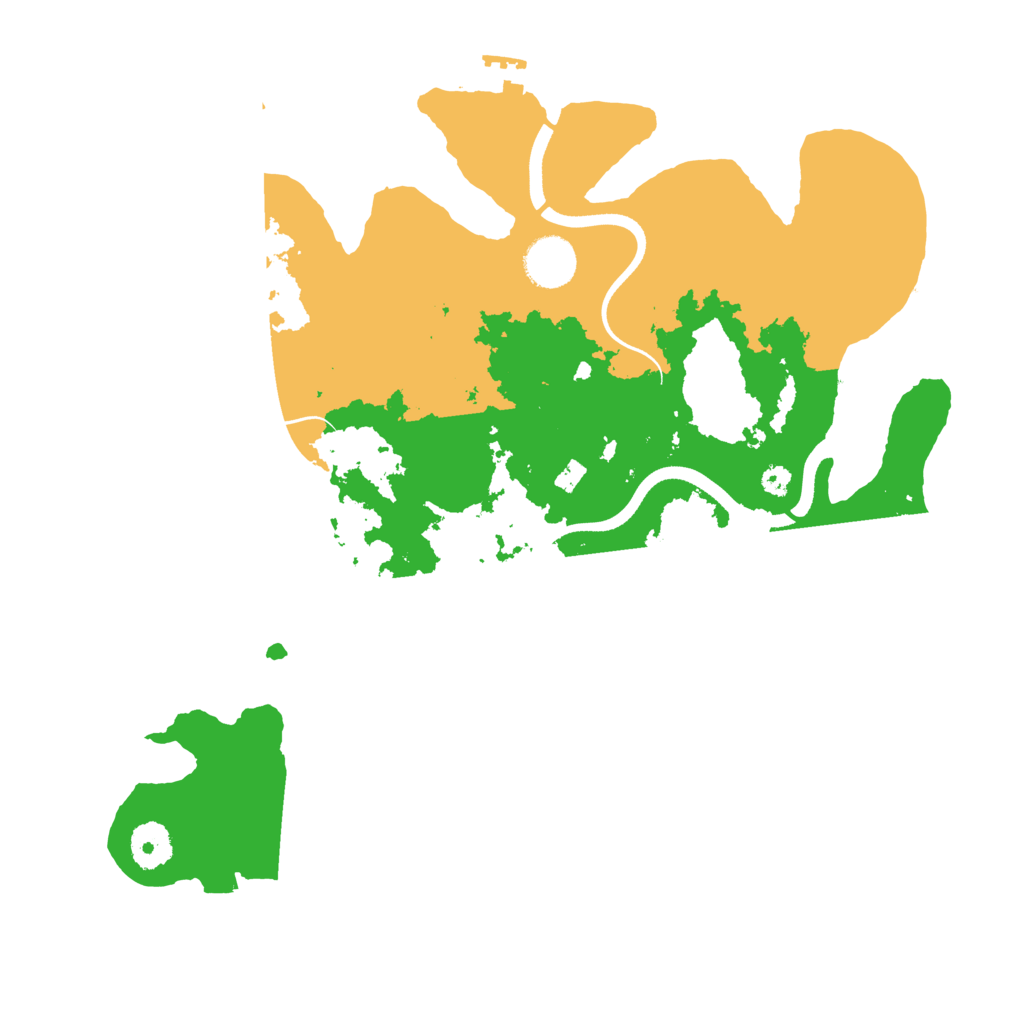 Biome Rust Map: Procedural Map, Size: 3500, Seed: 46957541