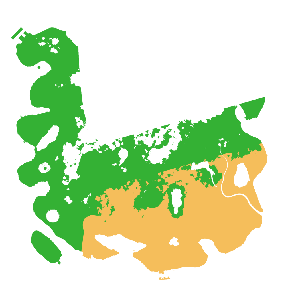 Biome Rust Map: Procedural Map, Size: 4000, Seed: 635529
