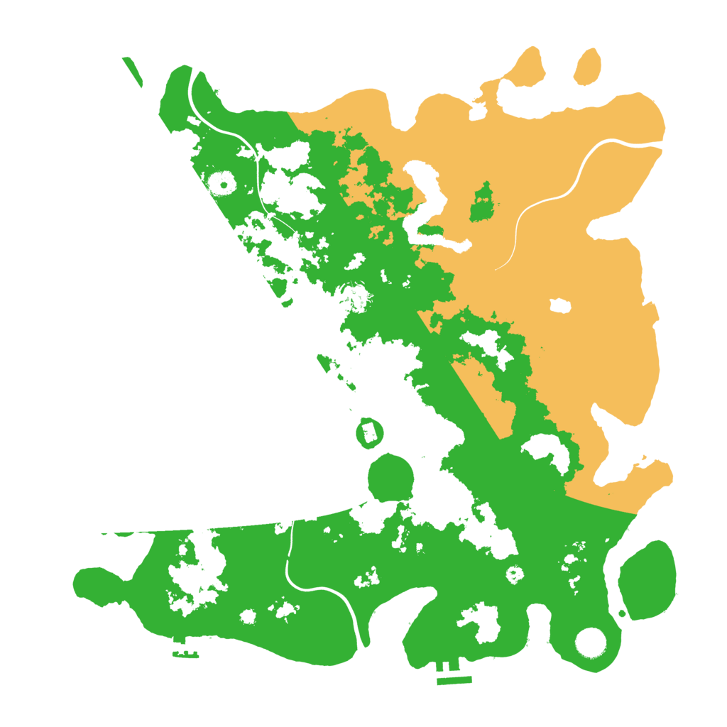 Biome Rust Map: Procedural Map, Size: 4200, Seed: 184088755