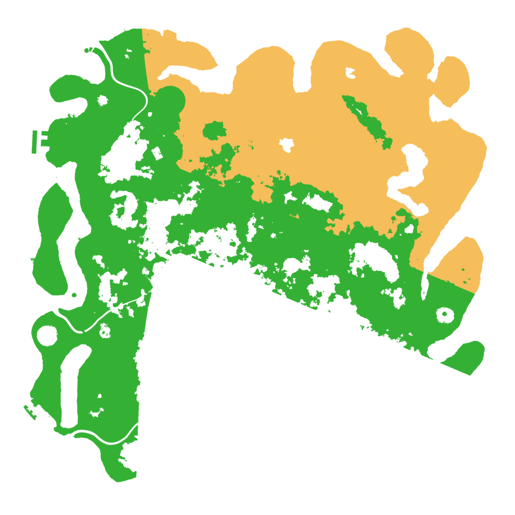 Biome Rust Map: Procedural Map, Size: 4500, Seed: 888888