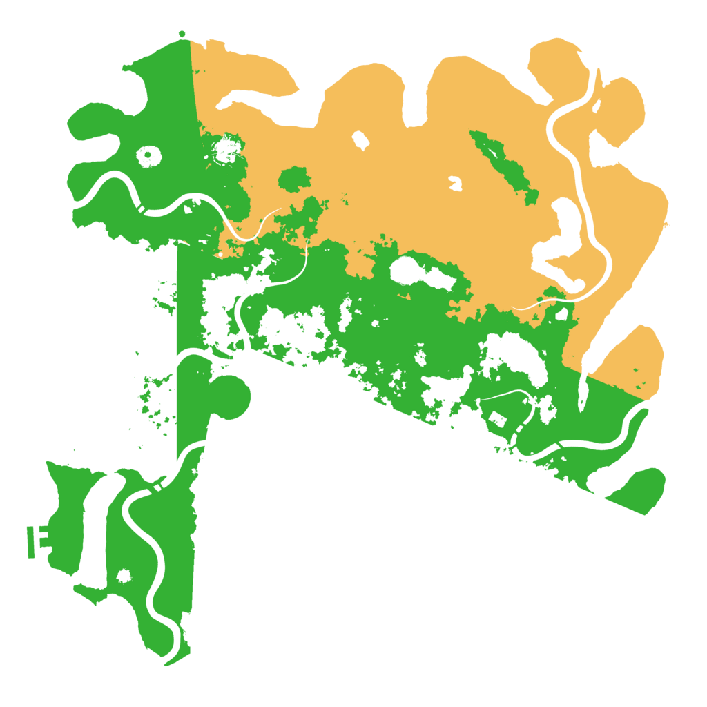 Biome Rust Map: Procedural Map, Size: 4500, Seed: 888888