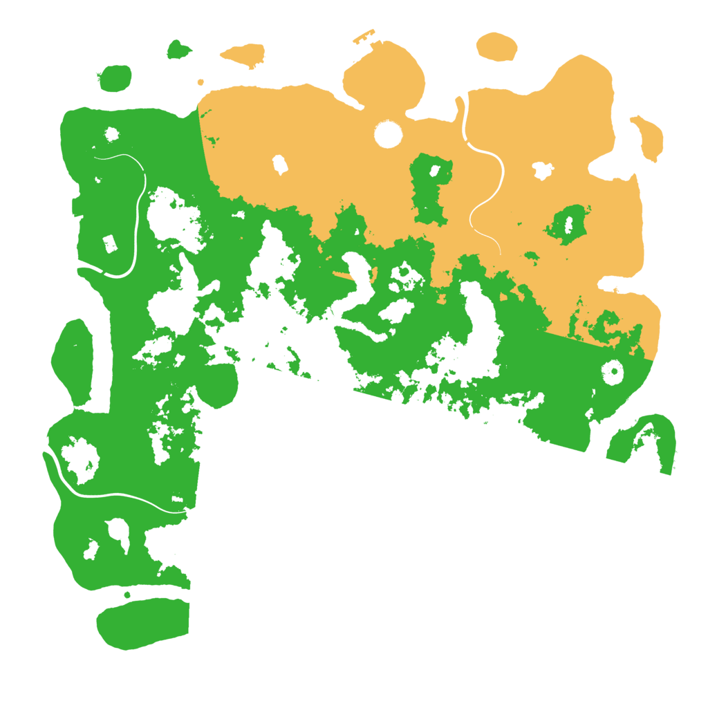 Biome Rust Map: Procedural Map, Size: 4500, Seed: 8848