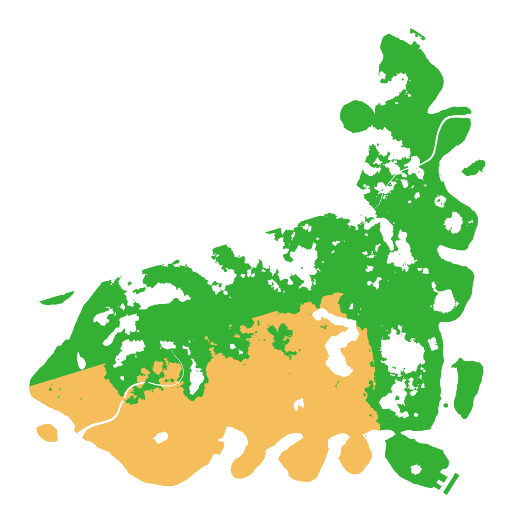 Biome Rust Map: Procedural Map, Size: 4500, Seed: 131857482