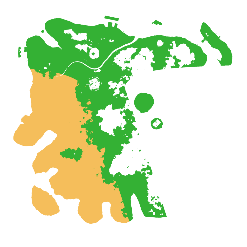 Biome Rust Map: Procedural Map, Size: 3500, Seed: 1095843436