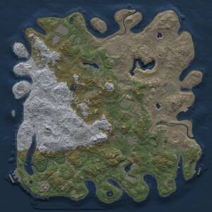Thumbnail Rust Map: Procedural Map, Size: 4800, Seed: 2107094799, 17 Monuments