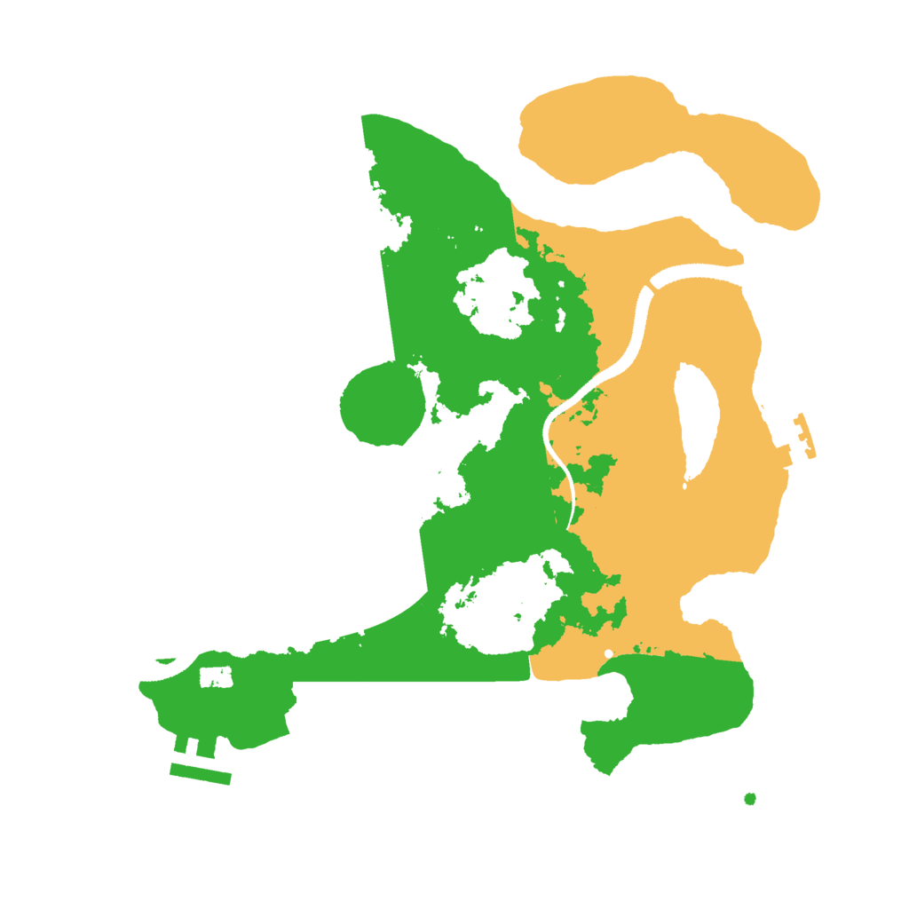 Biome Rust Map: Procedural Map, Size: 3000, Seed: 967090796