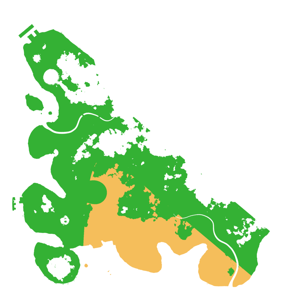 Biome Rust Map: Procedural Map, Size: 3500, Seed: 1809443092