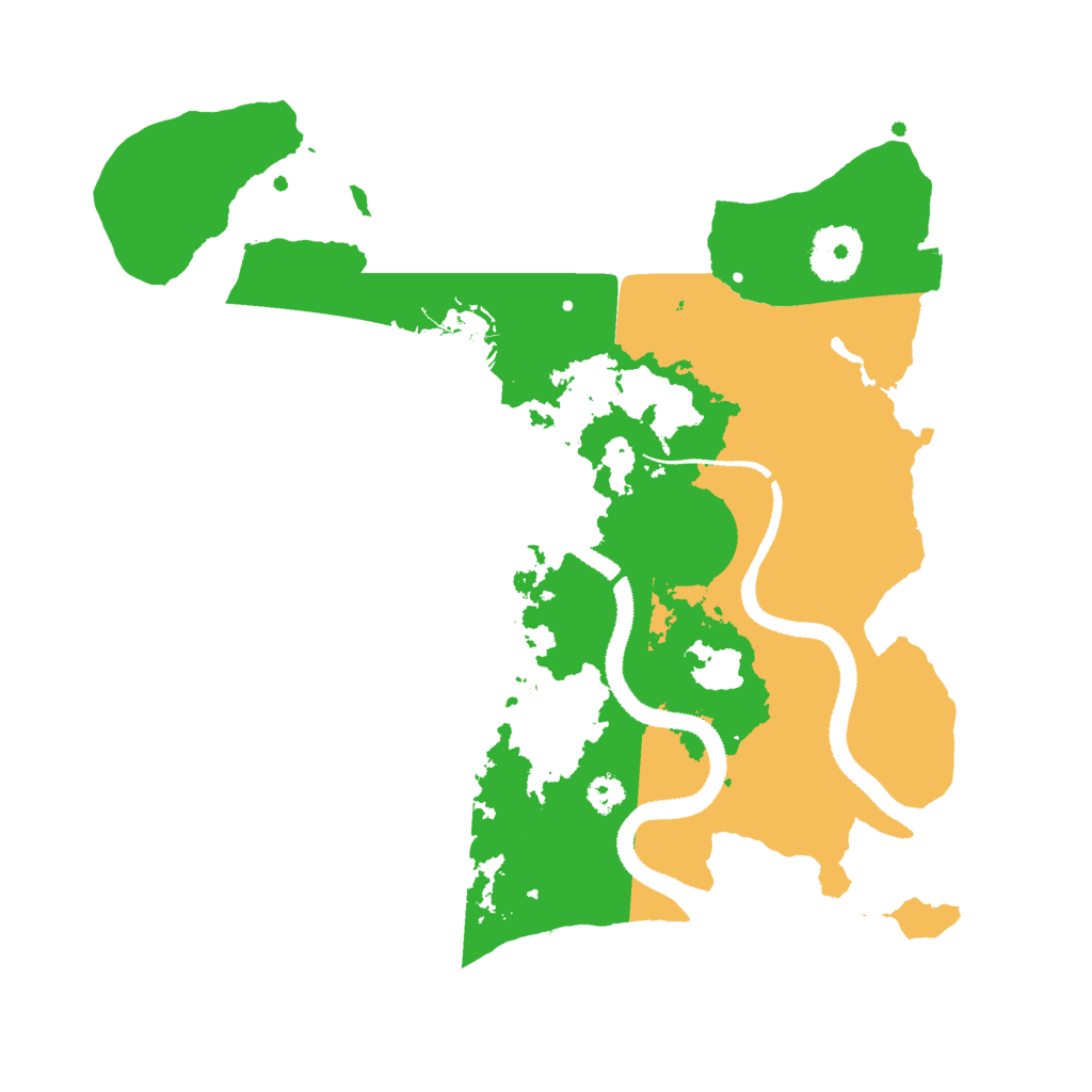 Biome Rust Map: Procedural Map, Size: 3000, Seed: 142375278