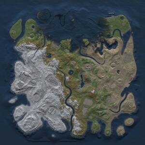 Thumbnail Rust Map: Procedural Map, Size: 4250, Seed: 1759, 17 Monuments
