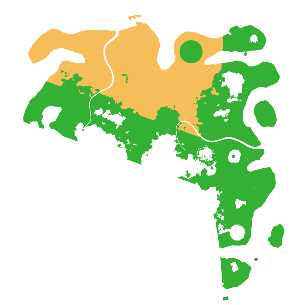 Biome Rust Map: Procedural Map, Size: 3500, Seed: 742952301
