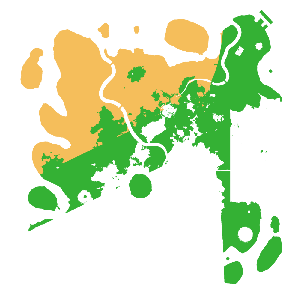 Biome Rust Map: Procedural Map, Size: 3700, Seed: 1362721460