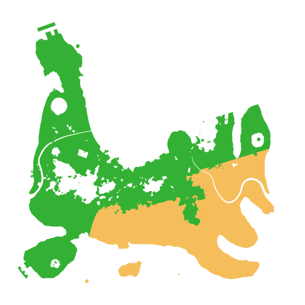 Biome Rust Map: Procedural Map, Size: 3333, Seed: 1750848516