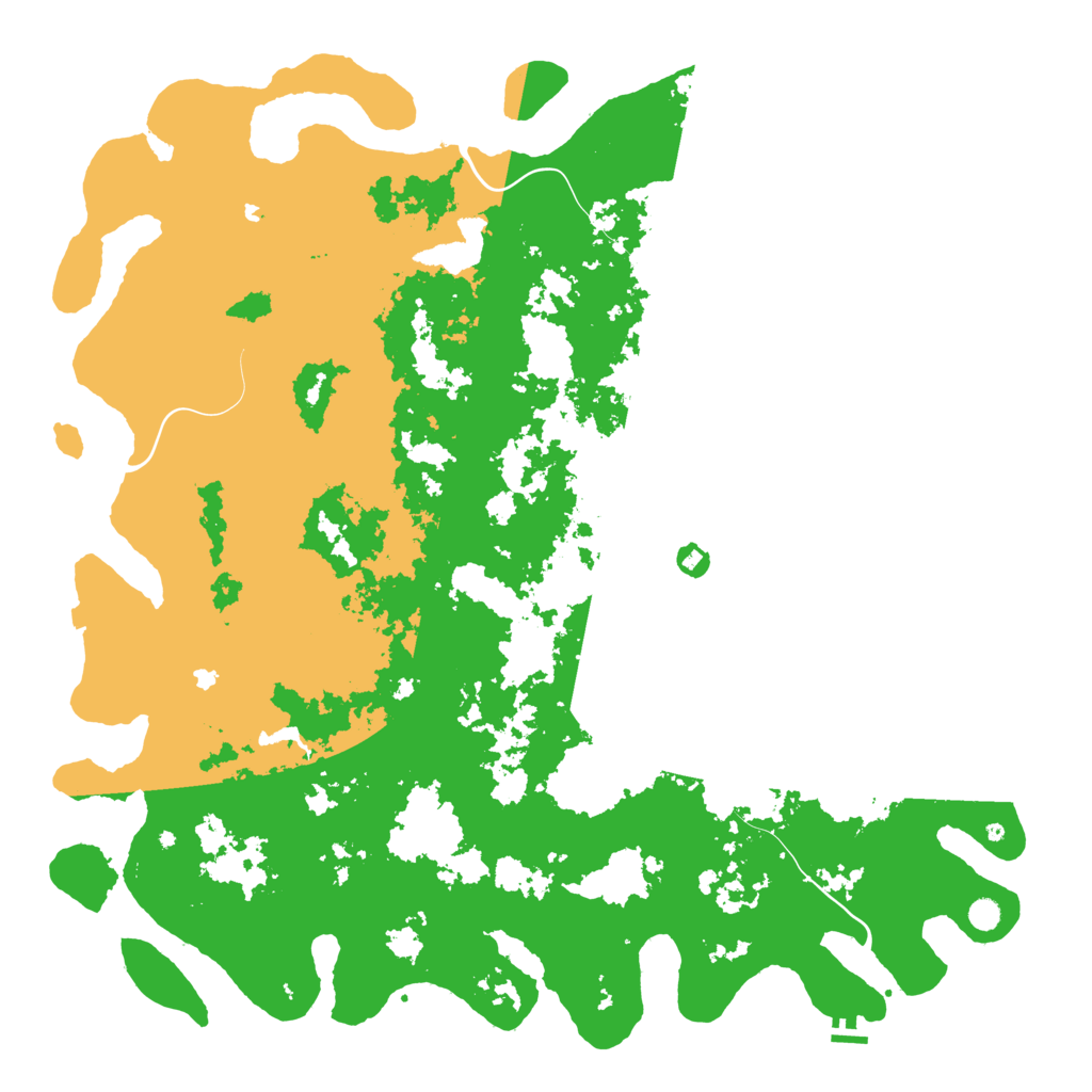 Biome Rust Map: Procedural Map, Size: 6000, Seed: 1161257686