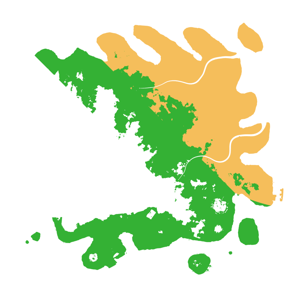 Biome Rust Map: Procedural Map, Size: 3500, Seed: 1265861551