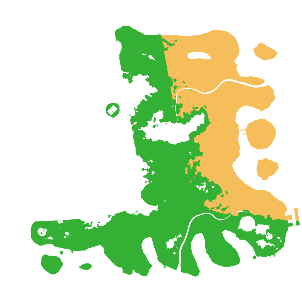 Biome Rust Map: Procedural Map, Size: 3500, Seed: 781921620