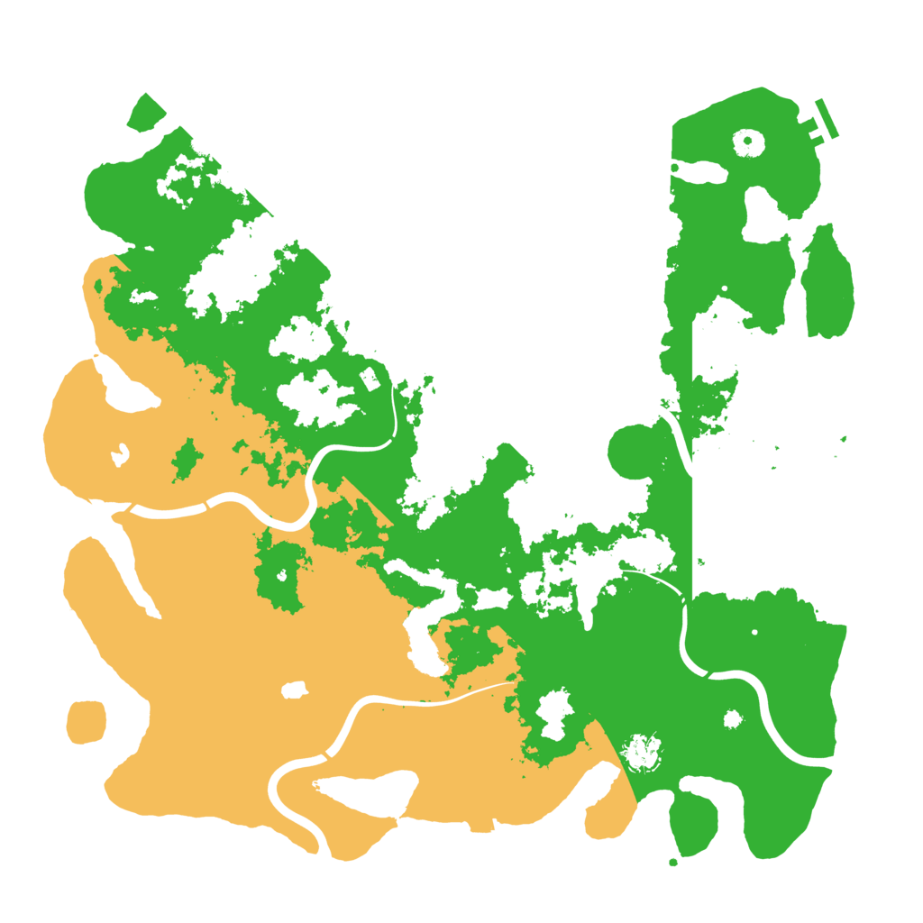 Biome Rust Map: Procedural Map, Size: 4500, Seed: 1138555740