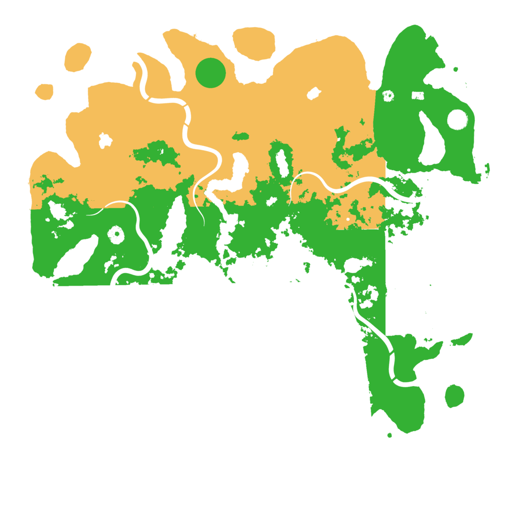 Biome Rust Map: Procedural Map, Size: 4500, Seed: 851809997